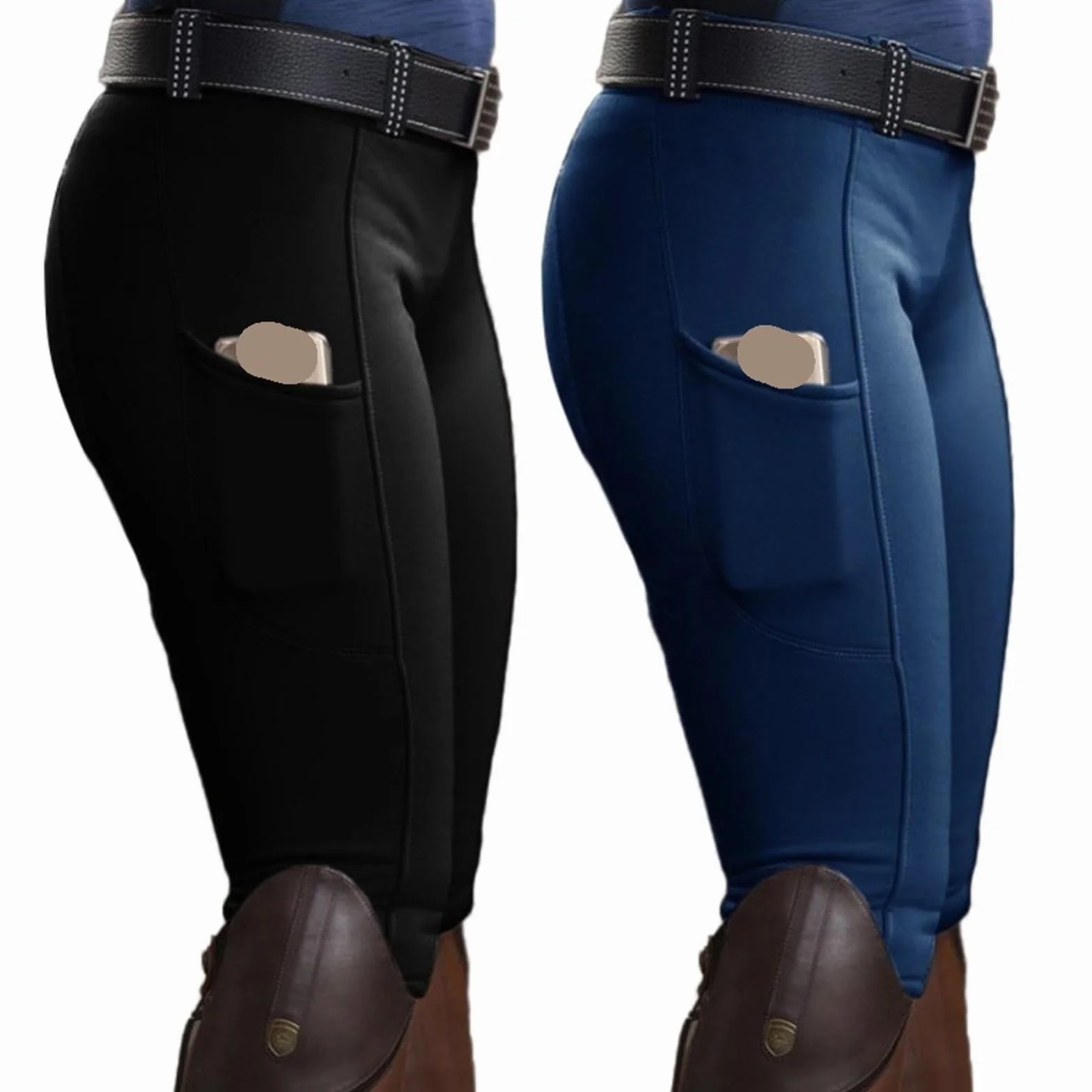 PantalóN De Montar A Caballo Pantalones de equitación elásticos de Cintura Alta for Mujer y Hombre