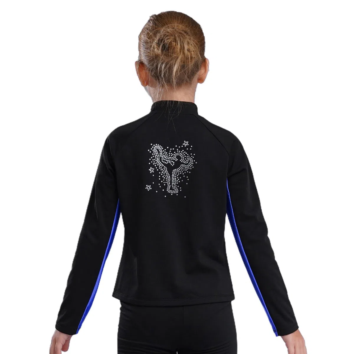 Traje térmico para patinaje artístico, chaqueta de forro polar + sujetador deportivo + pantalones de patinaje sobre hielo, 3 piezas, talla 110-170