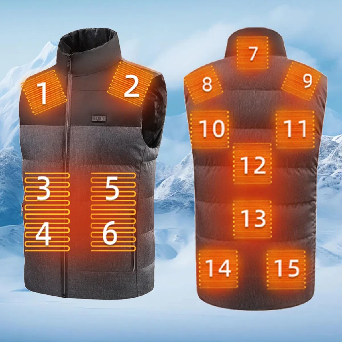 Genérico Chaleco Invierno Hombre Con Capucha,Chalequillo Chalecos Caballero Casual Capa Sólida cálido cremallera Gilet Acolchado Ultraligero Ligero Aislado Deportivo Para Exteriores Talla Grande