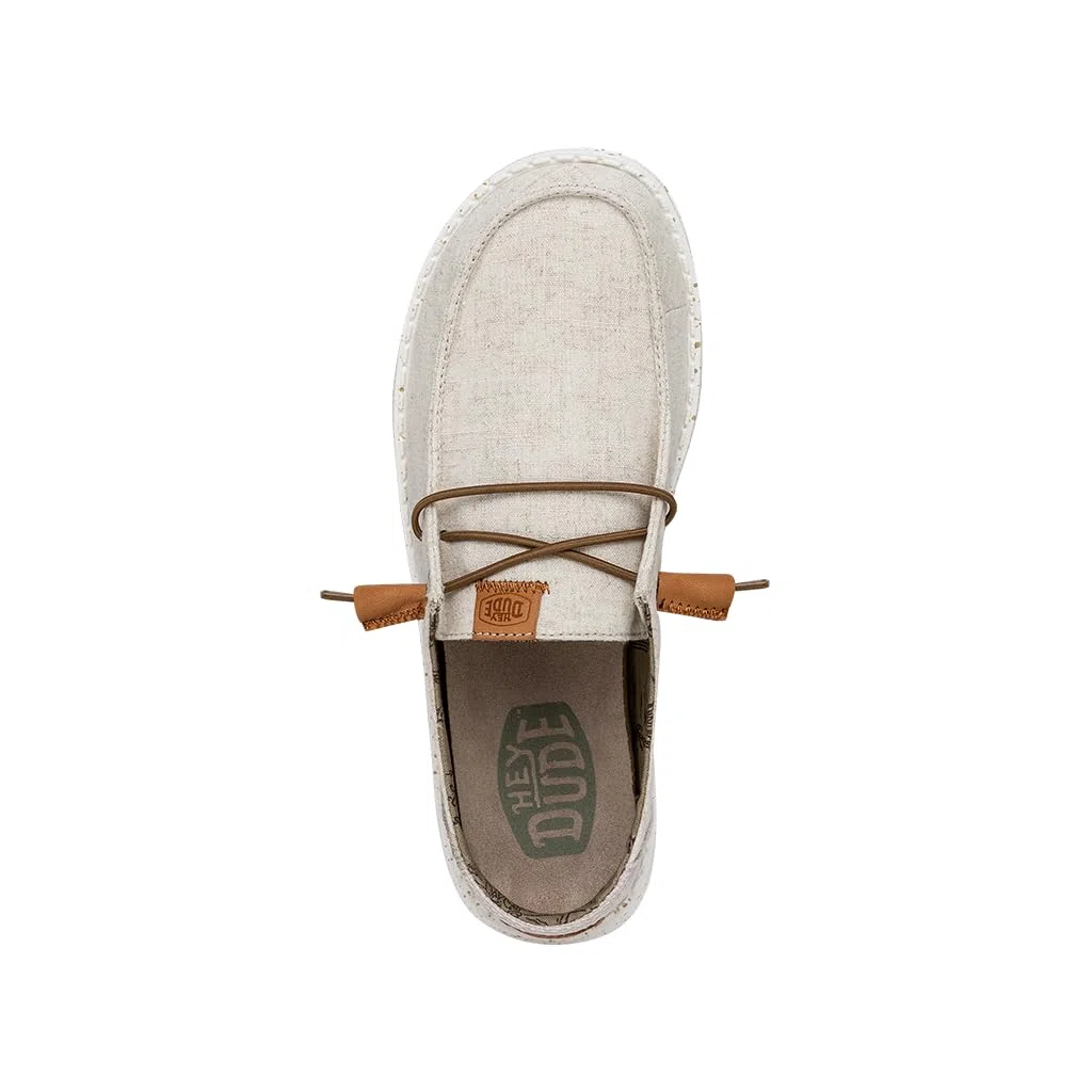 HEYDUDE Women Wendy Washed Cream Casual Moccasin 38 EU