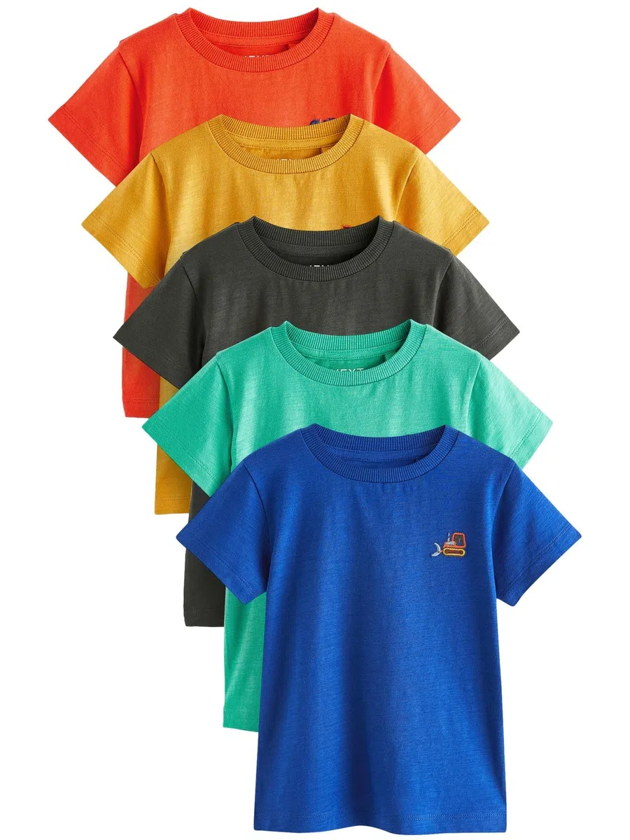 NEXT Niños Pack de 5 Camisetas de Manga Corta