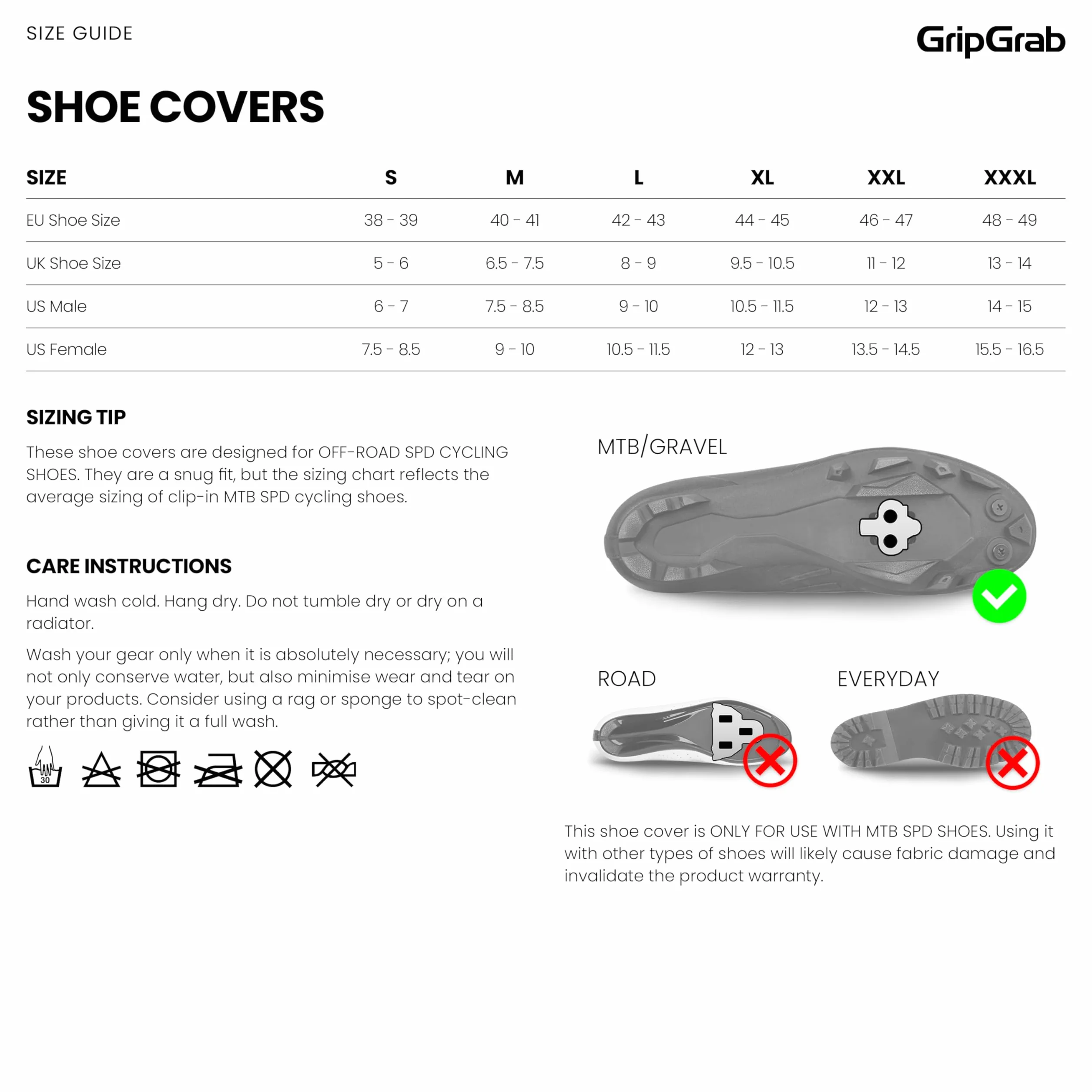 GripGrab RaceAqua X Impermeable MTB CX Gravel Bike Cubrezapatos a Prueba de Viento Ligero Aero Ciclismo Cubierta de Lluvia