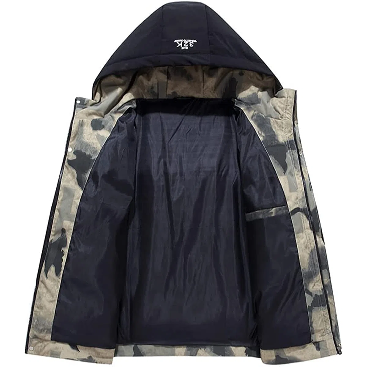 Chaqueta de plumón para hombre y mujer Rěǎī-Mǎdrid Winter Thickening Warm Hooded Windproof Ski Coat niños