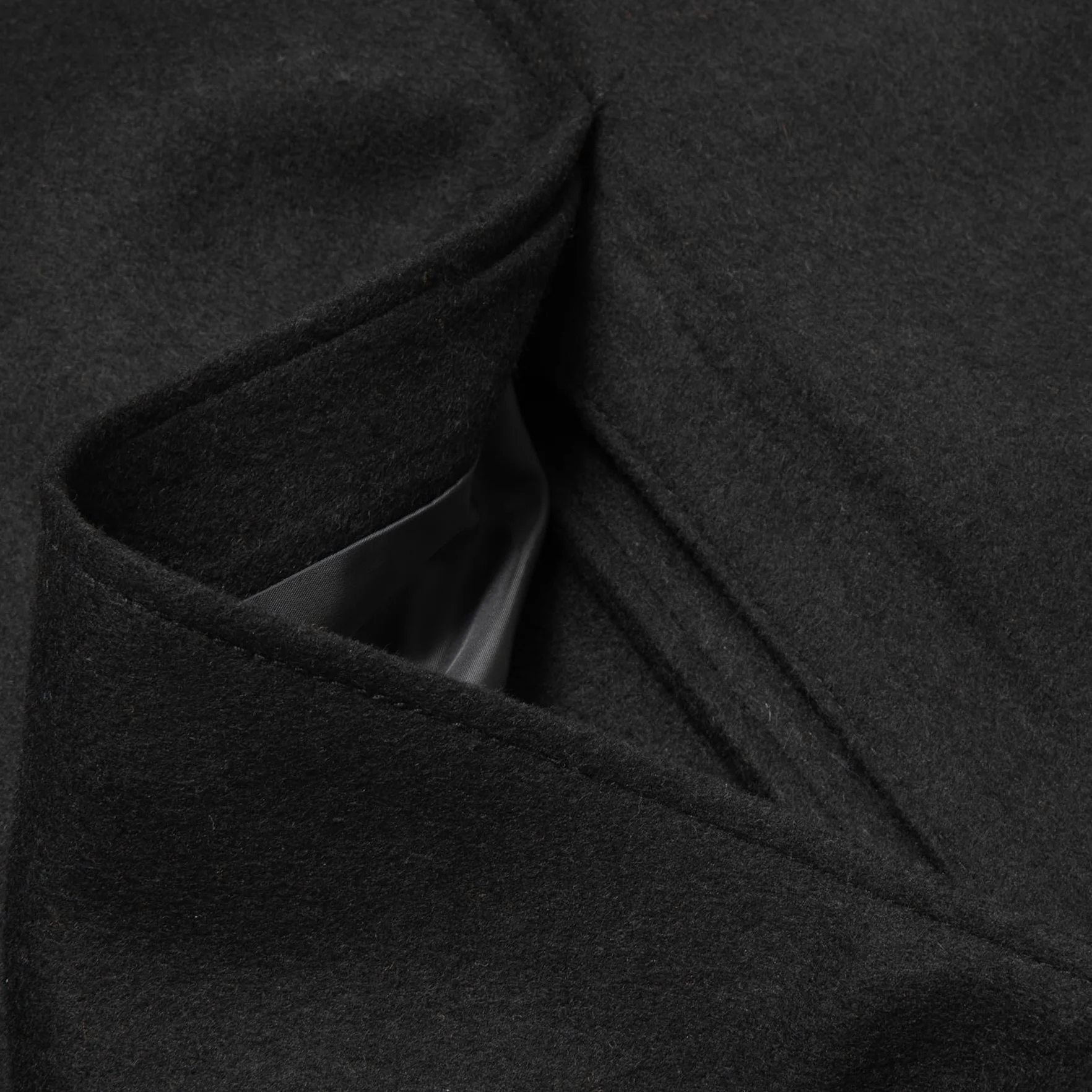 Allthemen Abrigo cálido de doble botonadura para hombre gabardina larga chaqueta de invierno lana corte entallado