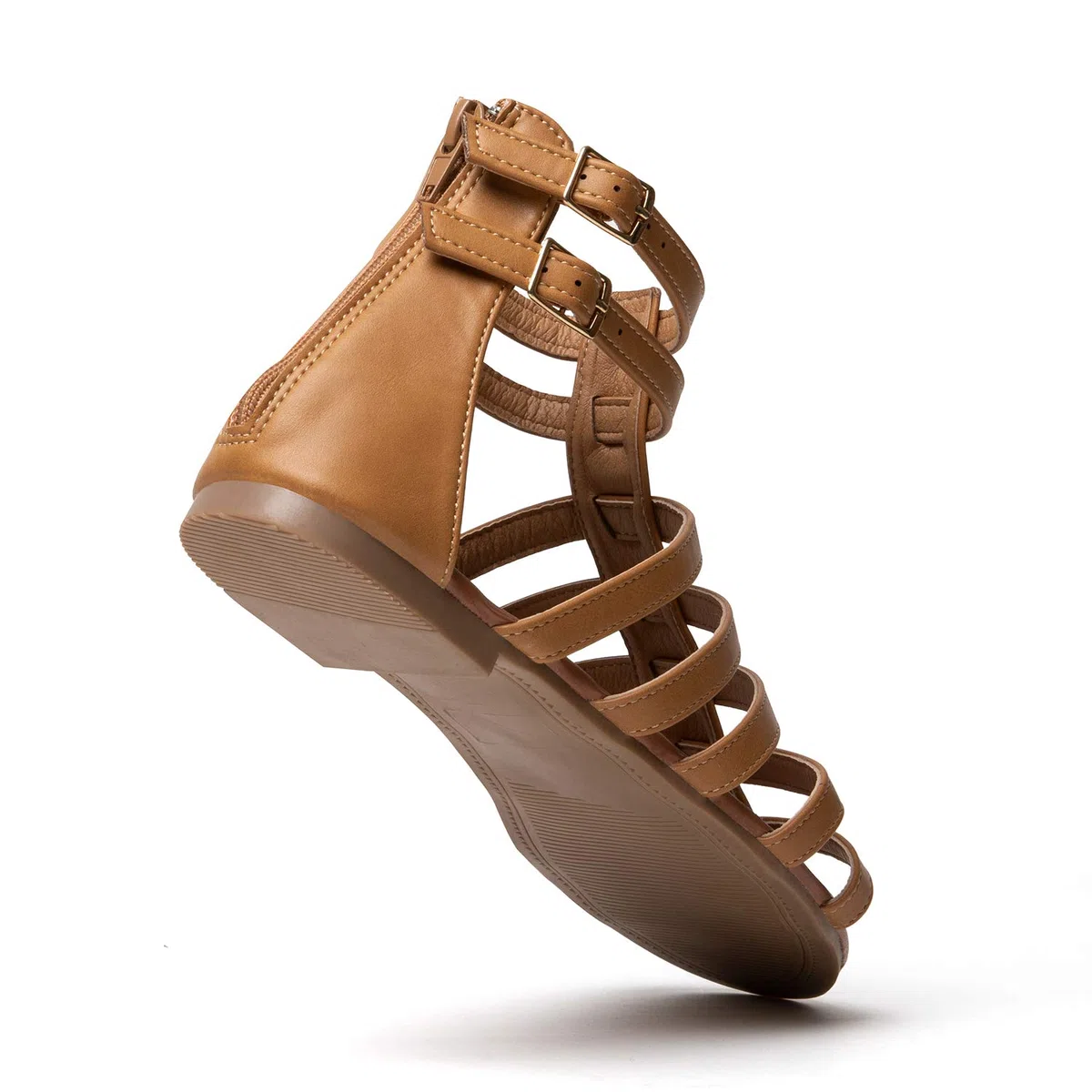 katliu Sandalias Mujer Planas Romanas Gladiadoras Cómodas de Verano con Tiras para Playa Vacaciones y Uso Diario 36-41