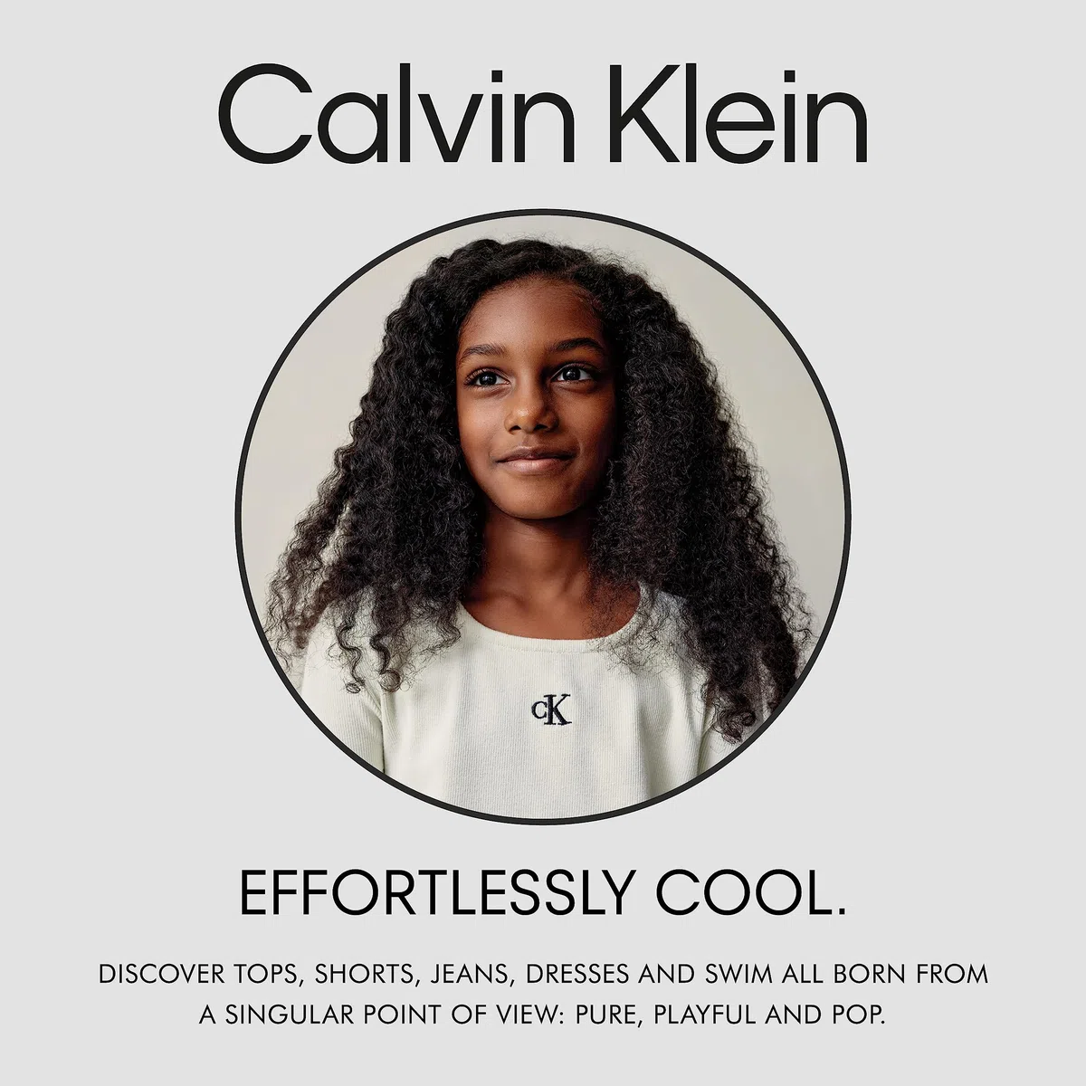 Calvin Klein Pantalones cortos de mezclilla elásticos para niña