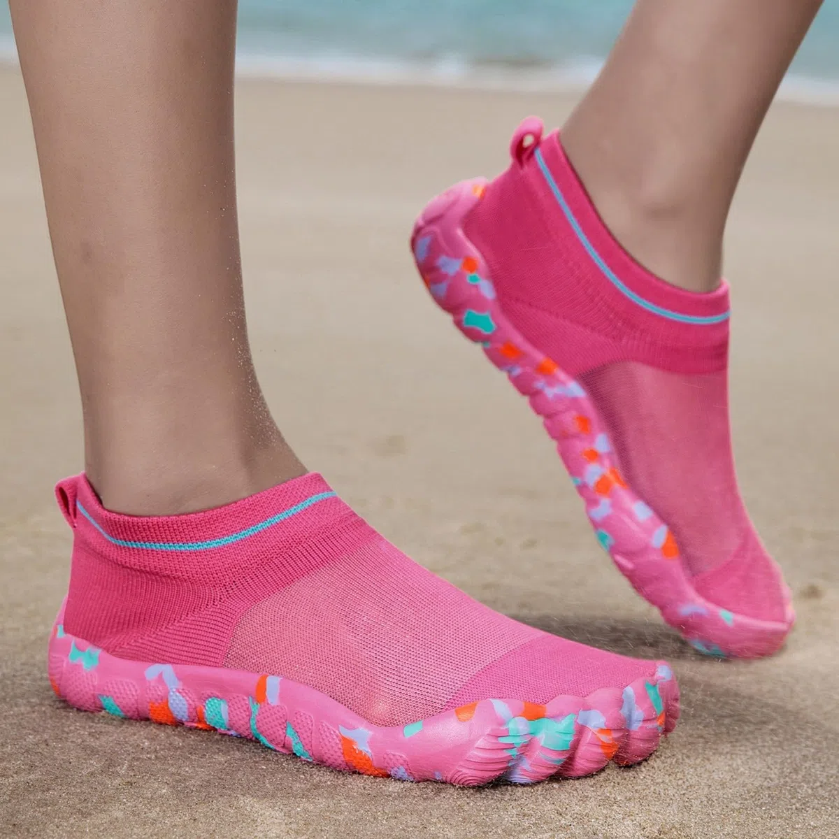 Zapatos de Agua Barefoot Unisex Cómodas Antideslizantes Escarpines Piscina | Barefoot Mujer Hombre Ligera Cómoda Zapatillas Transpirable de Secado Rápido Calzado Antideslizante para Playa Piscina