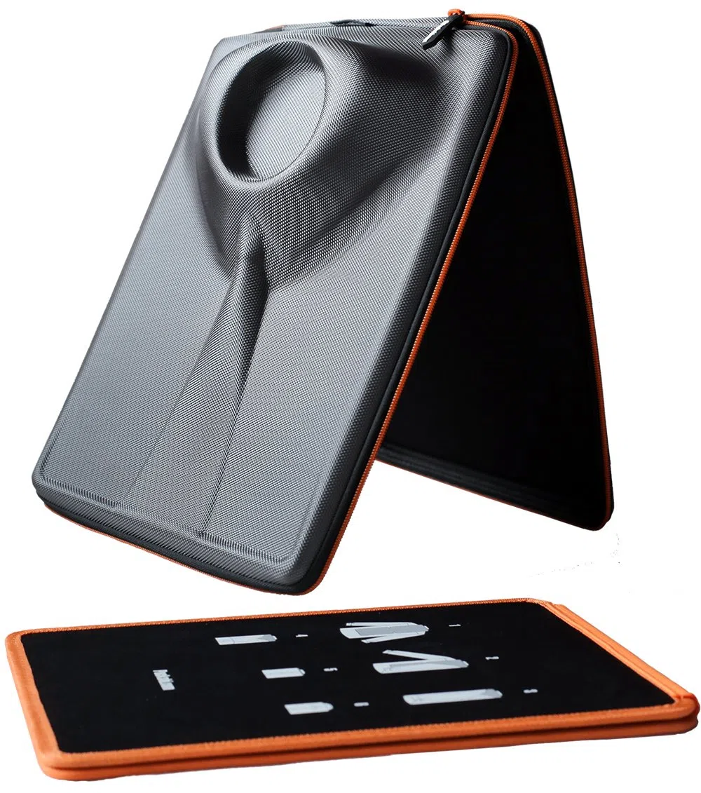 Packshi - Funda rígida de Viaje para Camisas con Almohadilla DE Plegado de Doble Cara. La ÚNICA Funda Que Permite Plegar Camisas sin dejarlas Arrugadas.