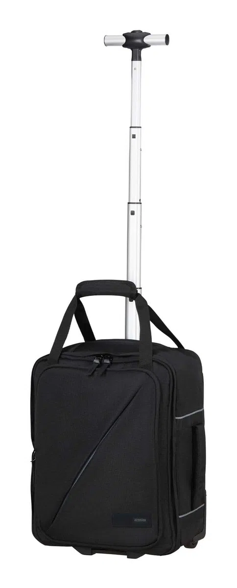 American Tourister Take2Cabin - Ryanair/Wizz Air/Vueling Bolsa de Cabina 40 x 30 x 20 cm, 24,5 l, 1,50 kg, Mochila con Ruedas, Equipaje de Mano, Mochila de Avión MS Bajo Asiento, Negro