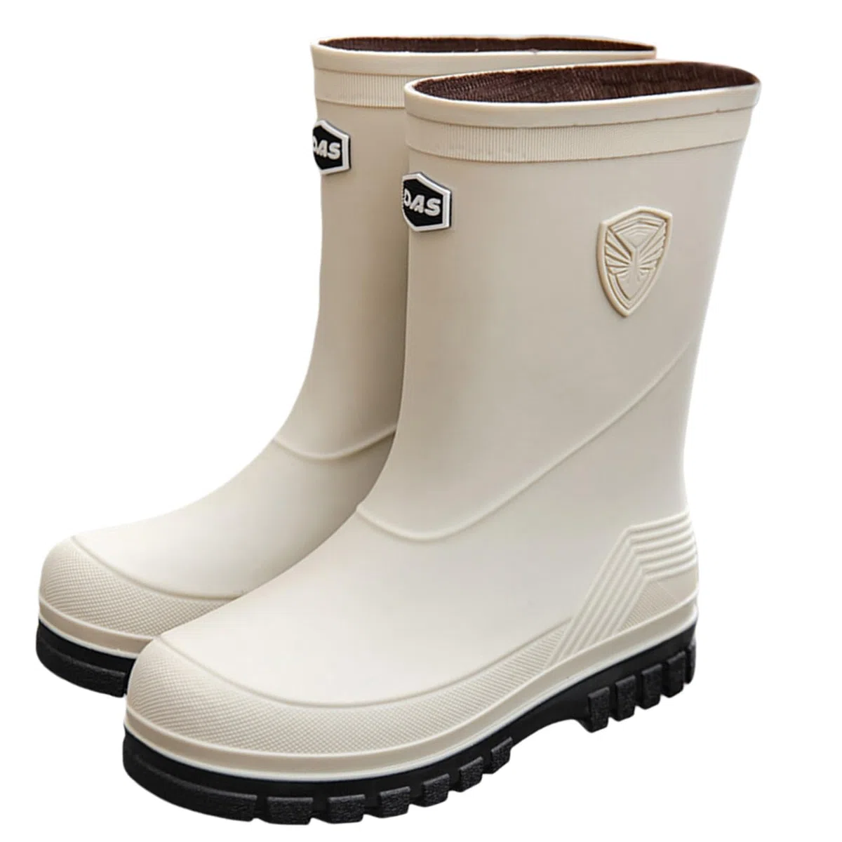 Botas de goma para mujer, botas de lluvia de media altura, zapatos de lluvia antideslizantes, botas de goma, botines de lluvia, botas de jardín, botas impermeables para exteriores, botas de lluvia