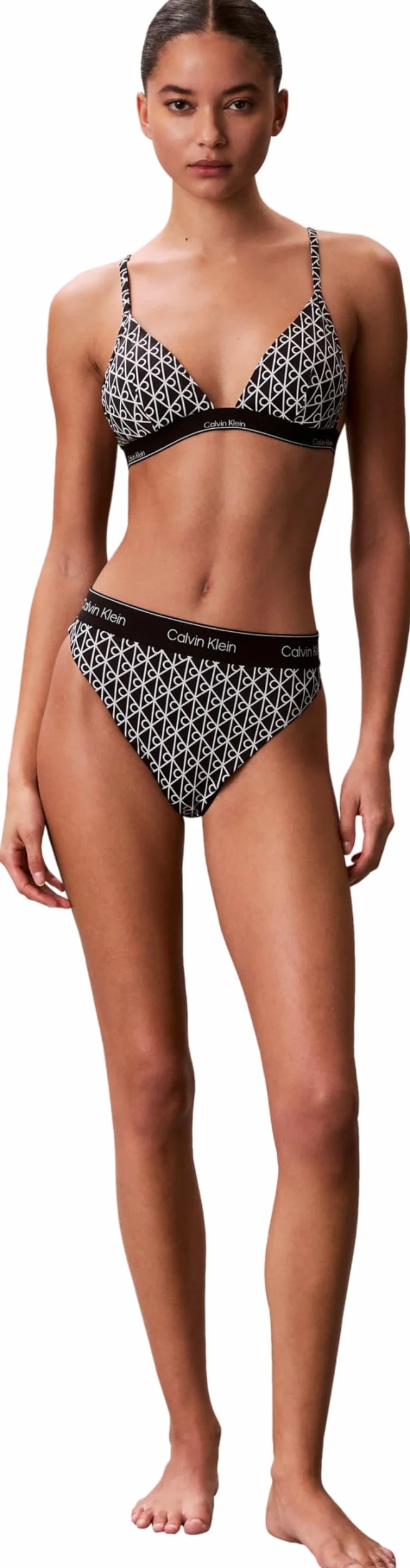 Calvin Klein Triangle Lv00q61208 Tops de natación Mujer (Pack de 1)