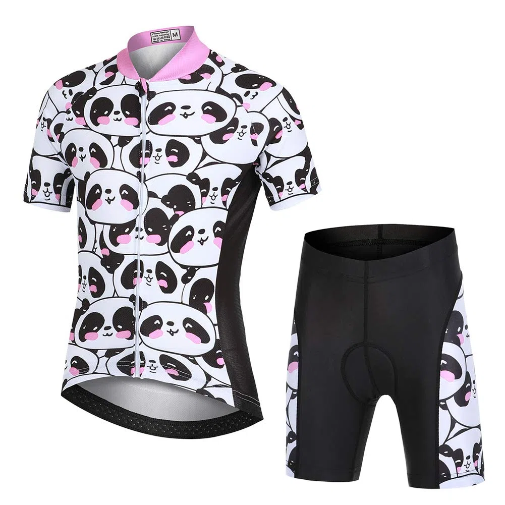 Niño Niña Ropa Conjunta de Ciclismo Bicicleta Maillot de Manga Corta + Pantalone Corto Secado Rápido