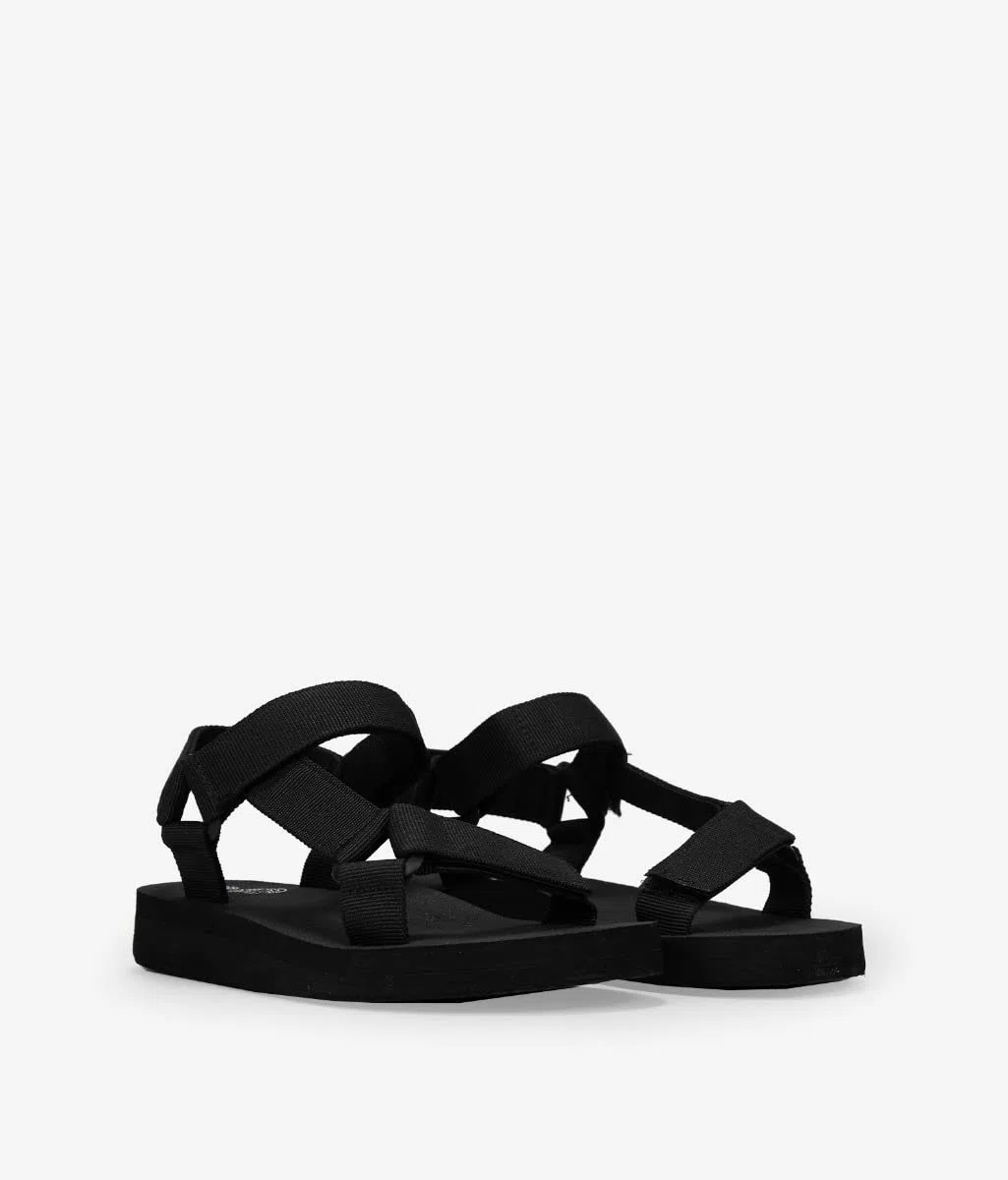 BOSANOVA Sandalias Deportivas confeccionadas en Material Textil con Estampado étnico y Suela Super Ligera de Goma eva. Cierre fácil. Calzado para Mujer