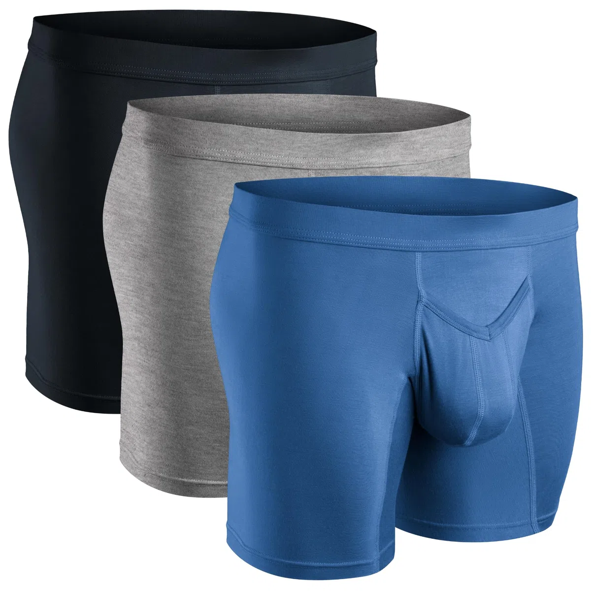 RM Real Men Calzoncillos Tipo bóxer para Hombre, de Modal, Paquete de 3 Unidades