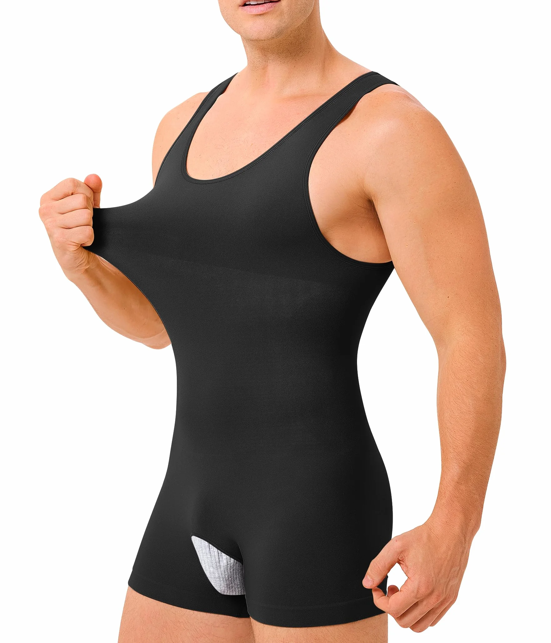 KUMAYES Camiseta Compresión Hombre Chaleco Faja Reductora Hombre Adelgazantes Full Body Shaper Fajas