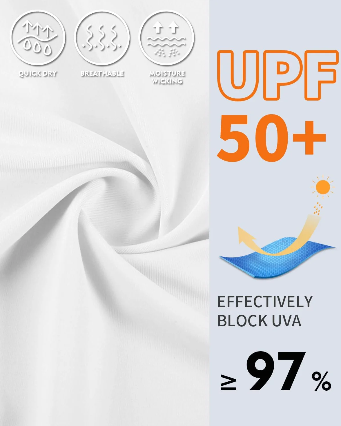 WOWENY Camiseta de Manga Larga con protección UV Rashguard para Mujer Camiseta de natación UPF 50+ para Agua Playa Surf Natación Secado rápido