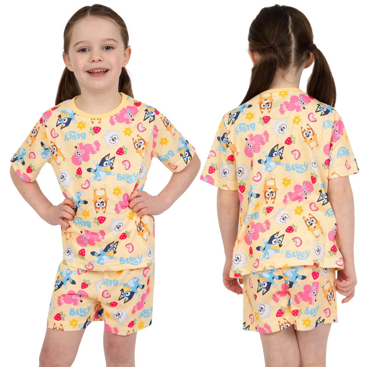 Bluey Pijama Pijamas Niñas Bingo | Paquete De 2 Pijamas Niña | Pack De 2 Pijama Niña Manga Corta