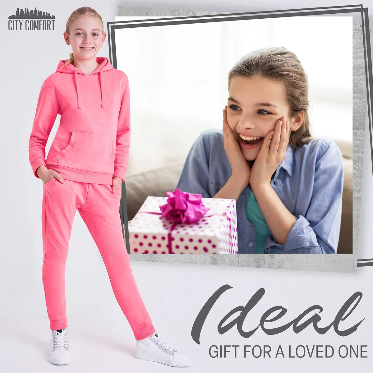 CityComfort Chandal Niña - Conjunto Sudadera y Pantalon Chandal Niña - Chándales para Niñas - Ropa de Moda 5-15 años