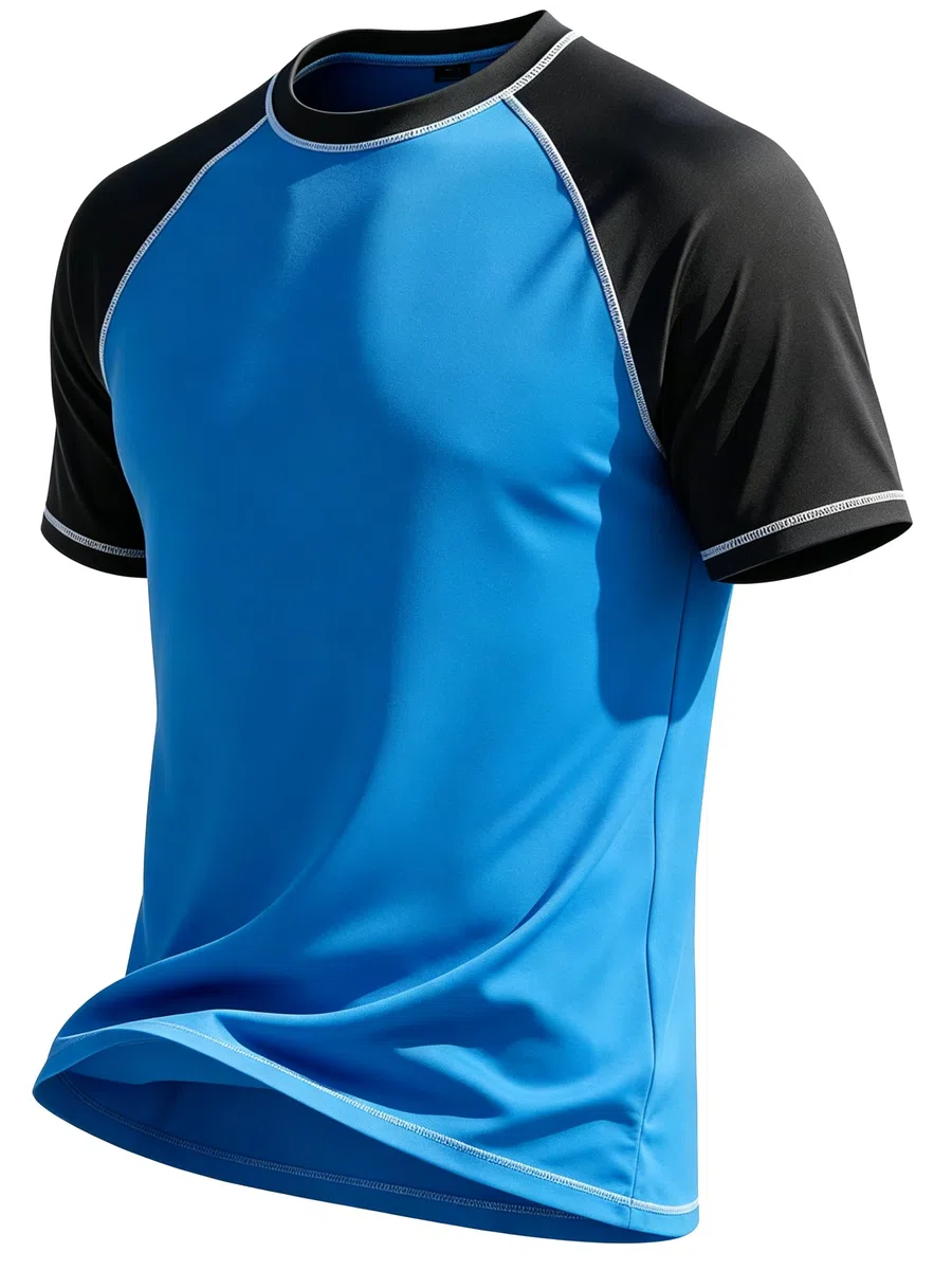 YuKaiChen Rashguard Camiseta de natación para hombre, de secado rápido, transpirable, de manga corta, para deportes acuáticos