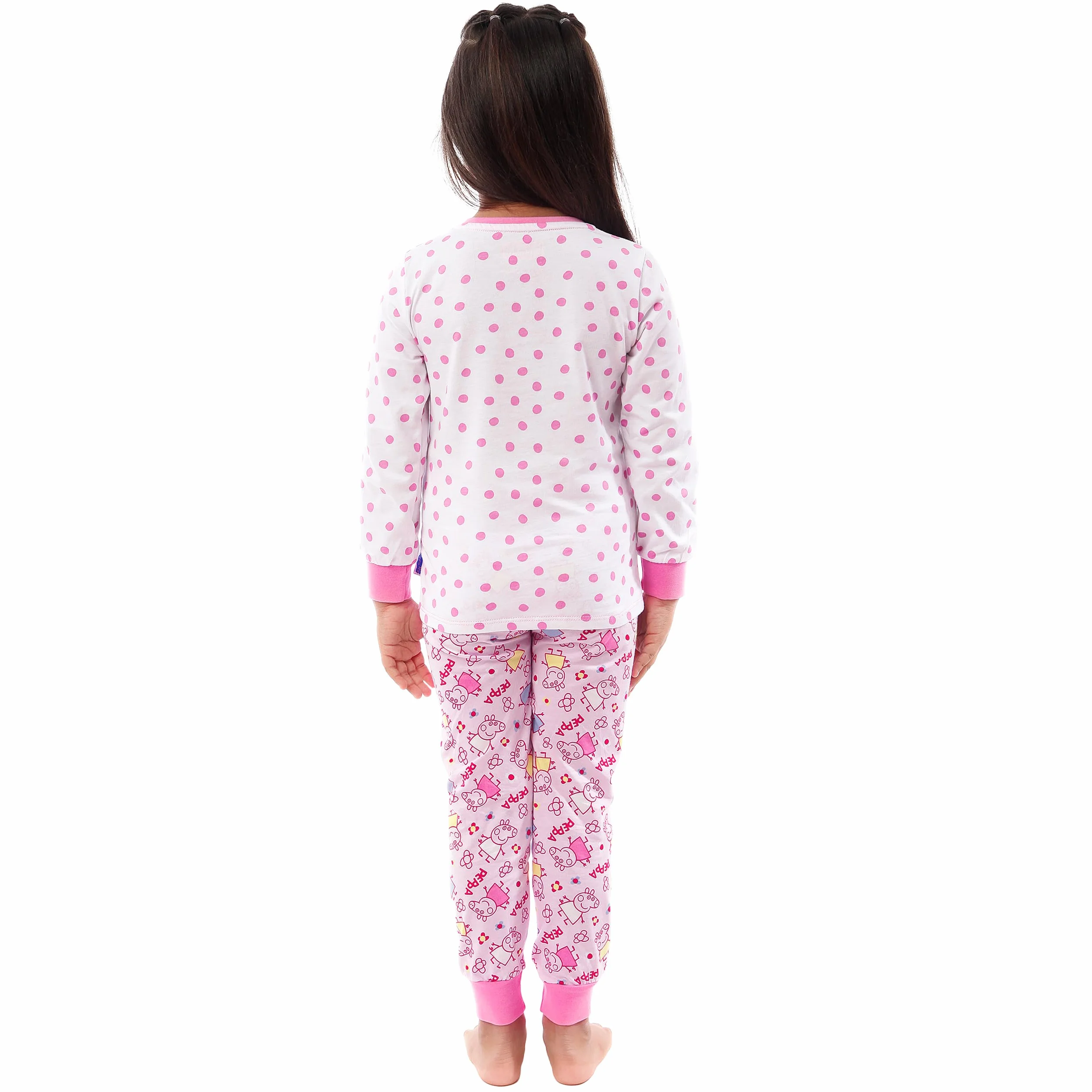 Peppa Pig Pijama Niña | Pijamas Invierno Niñas con Diseño de Flores