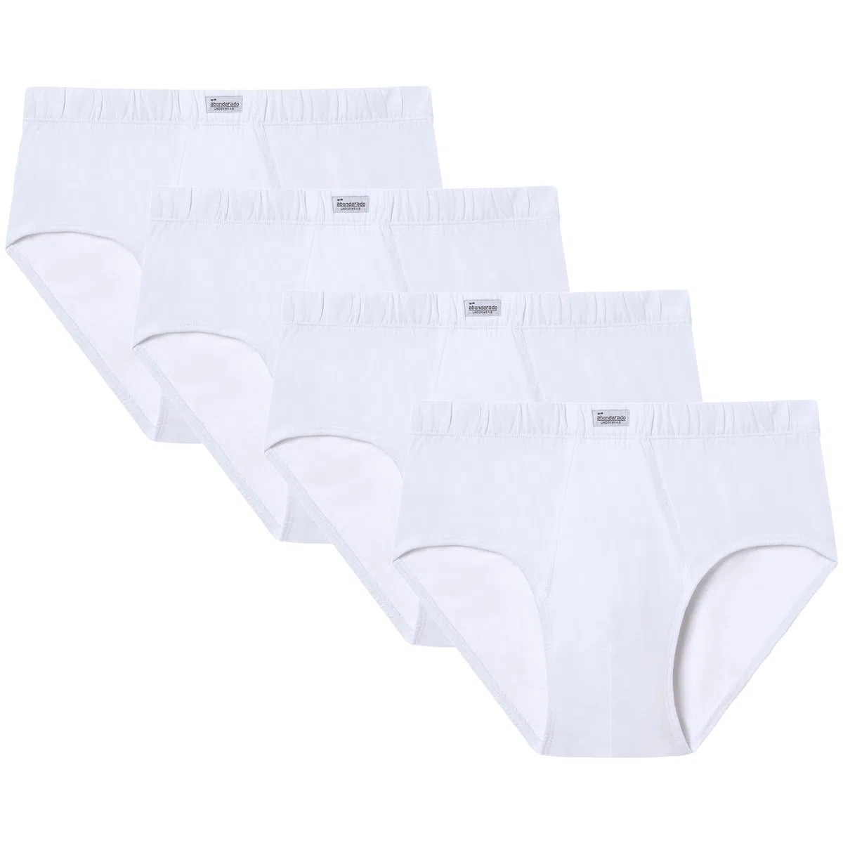 Abanderado Pack Slip Esenciales Algodón 100% Slip Abierto Hombre (Pack de 4)