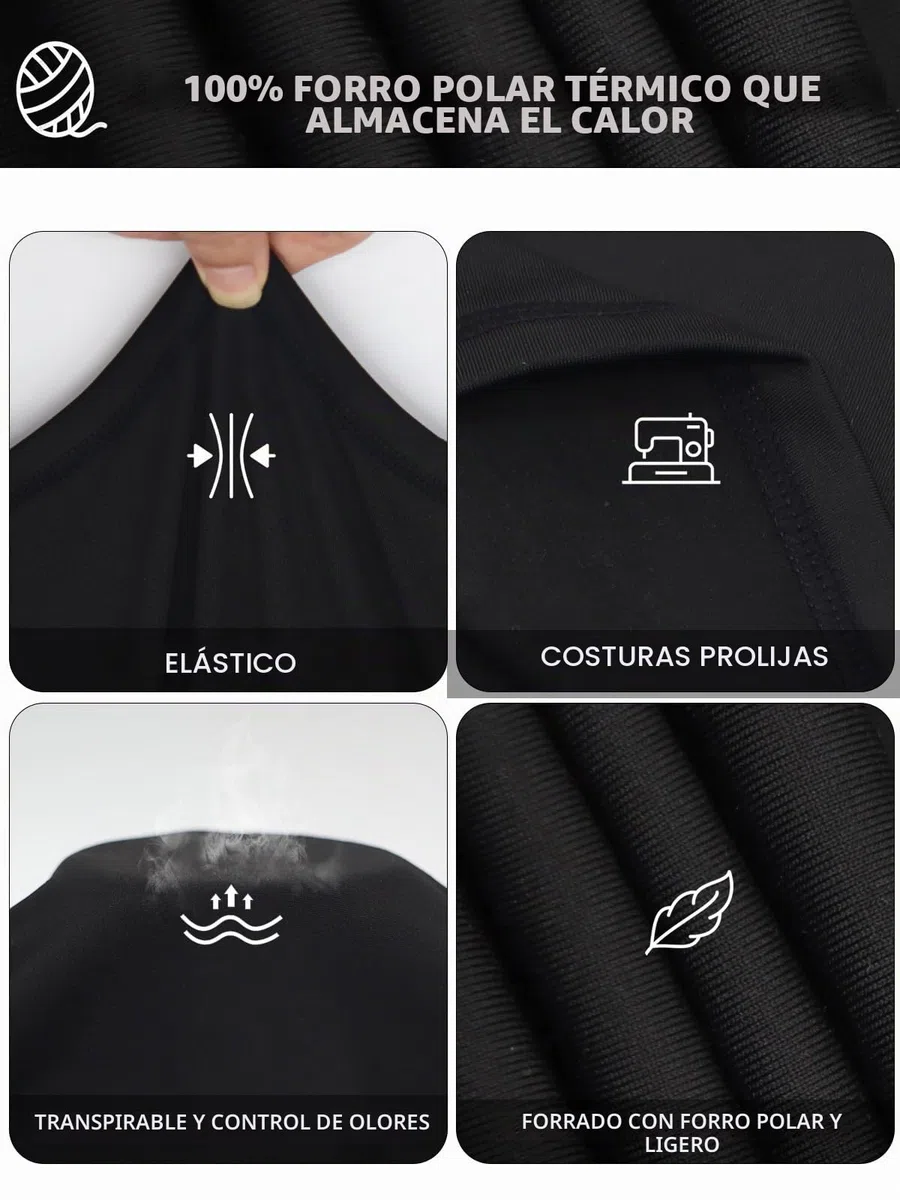 Hombre Conjunto de Ropa Interior Térmica, Base Layer de Invierno Long Johns Traje de Compresión de Secado Rápido Camisetas y Pantalones de Manga Larga para Esquí Deportivo Correr