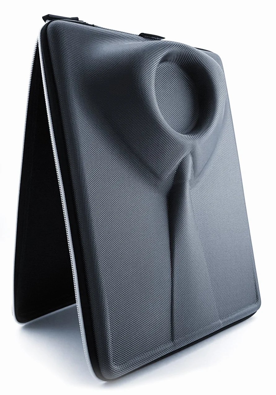 Bolsa para Camisas De Hombre Funda Camisas Viaje Sin Arrugas con Plegador para Transportar Organizador Maleta Regalo para Hombres Negro Cremallera Blanca