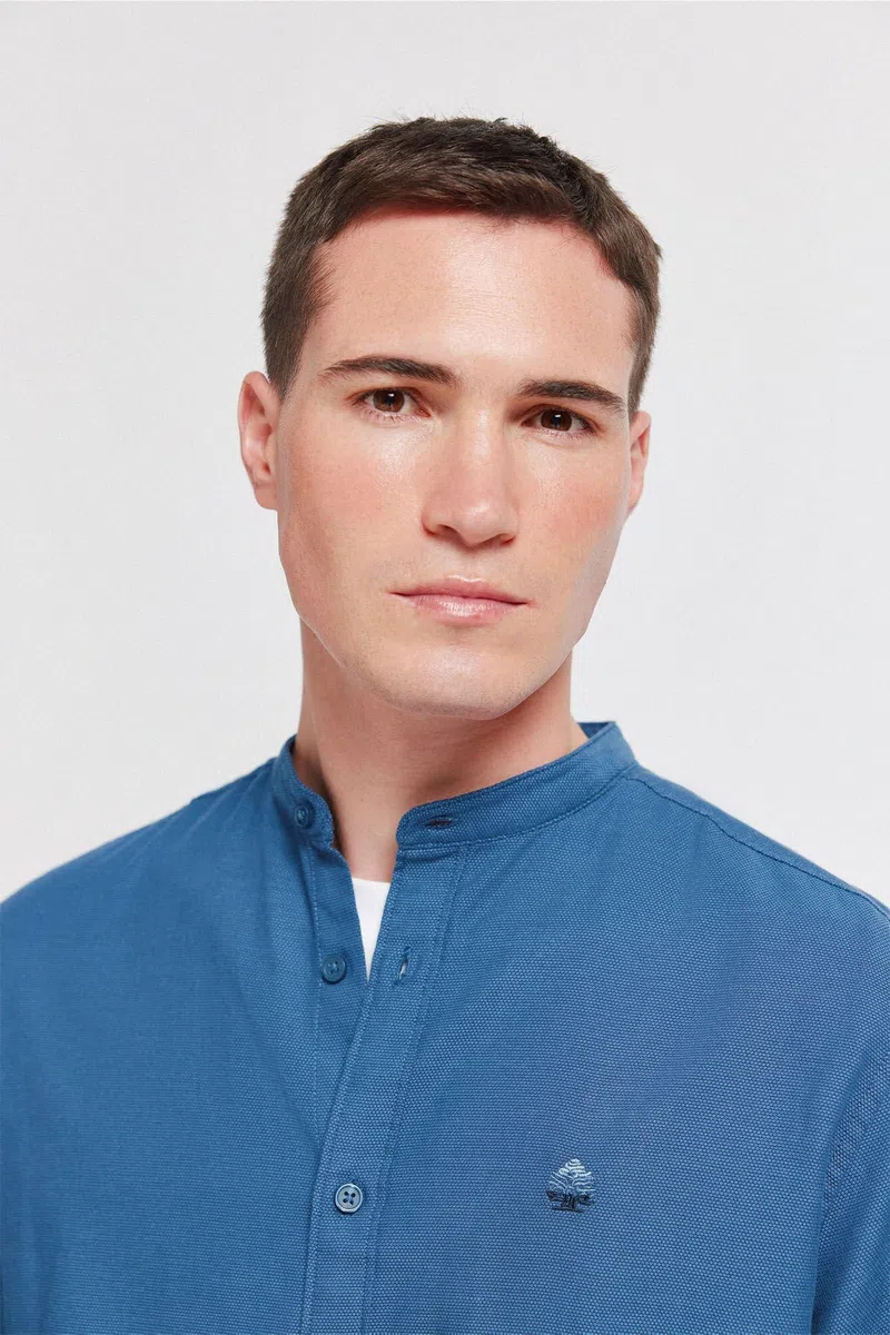 Springfield L/S Trevi Mao Collar Shirt Shirt Hombre