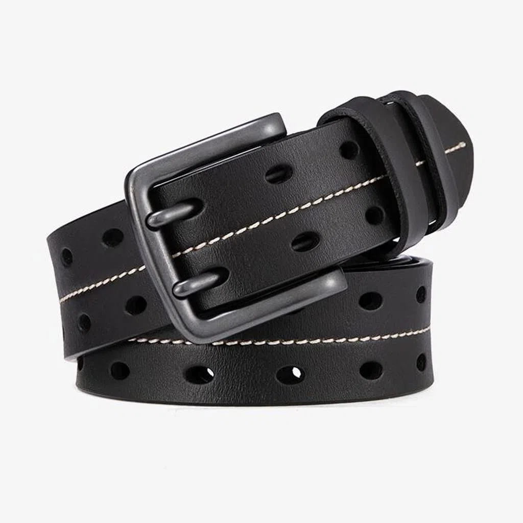 Cinturón de Cuero Genuino Longitud Ajustable Hebilla de Pin de Cuero Cinturón de Cuero Genuino de Vaca Varios tamaños Cinturón de Moda Informal para Hombres