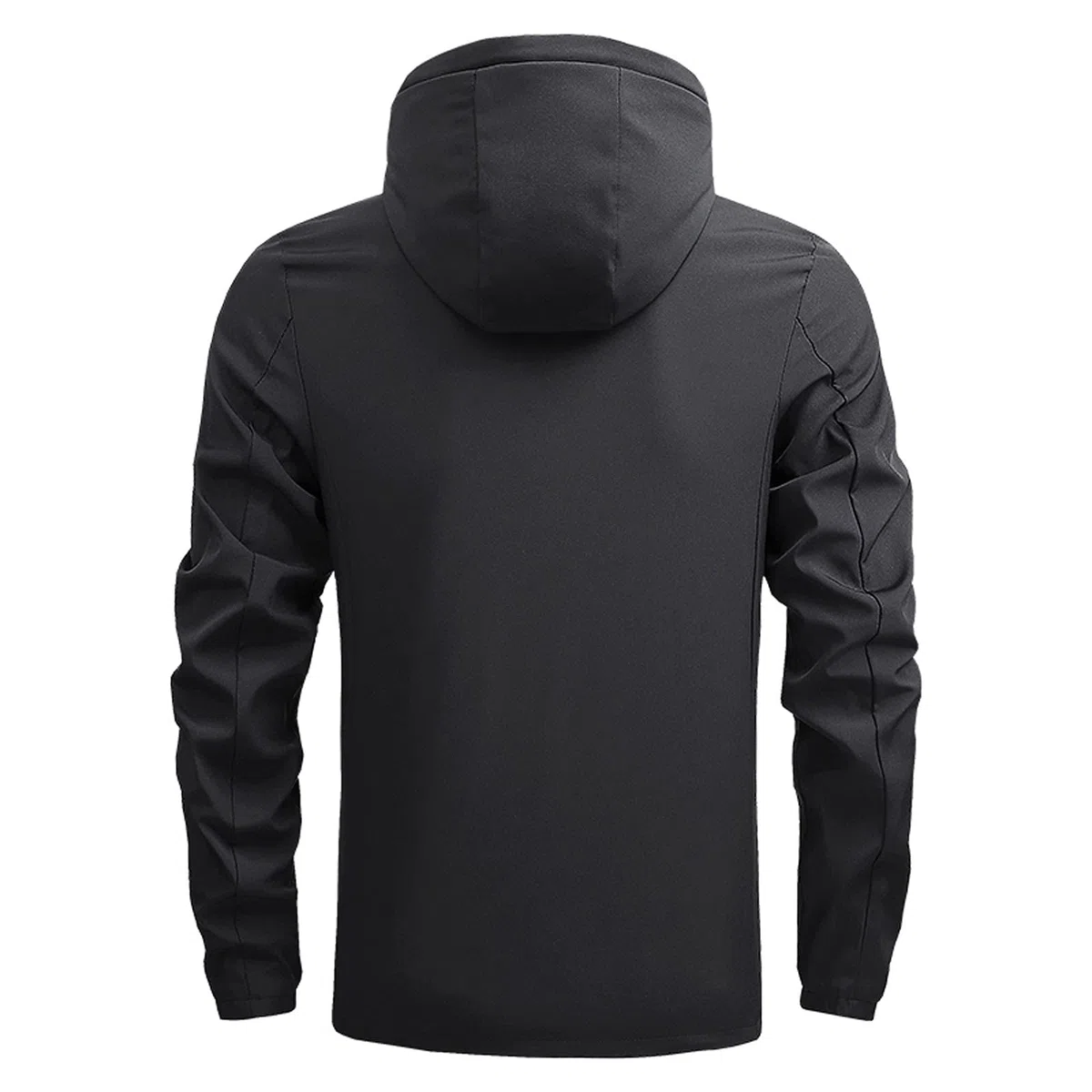 Chaqueta de invierno para hombre, chaqueta para hombre, informal, con capucha sólida, con cremallera, abrigo de manga larga, chaqueta suelta, cortavientos, para viajes de vacaciones al aire libre