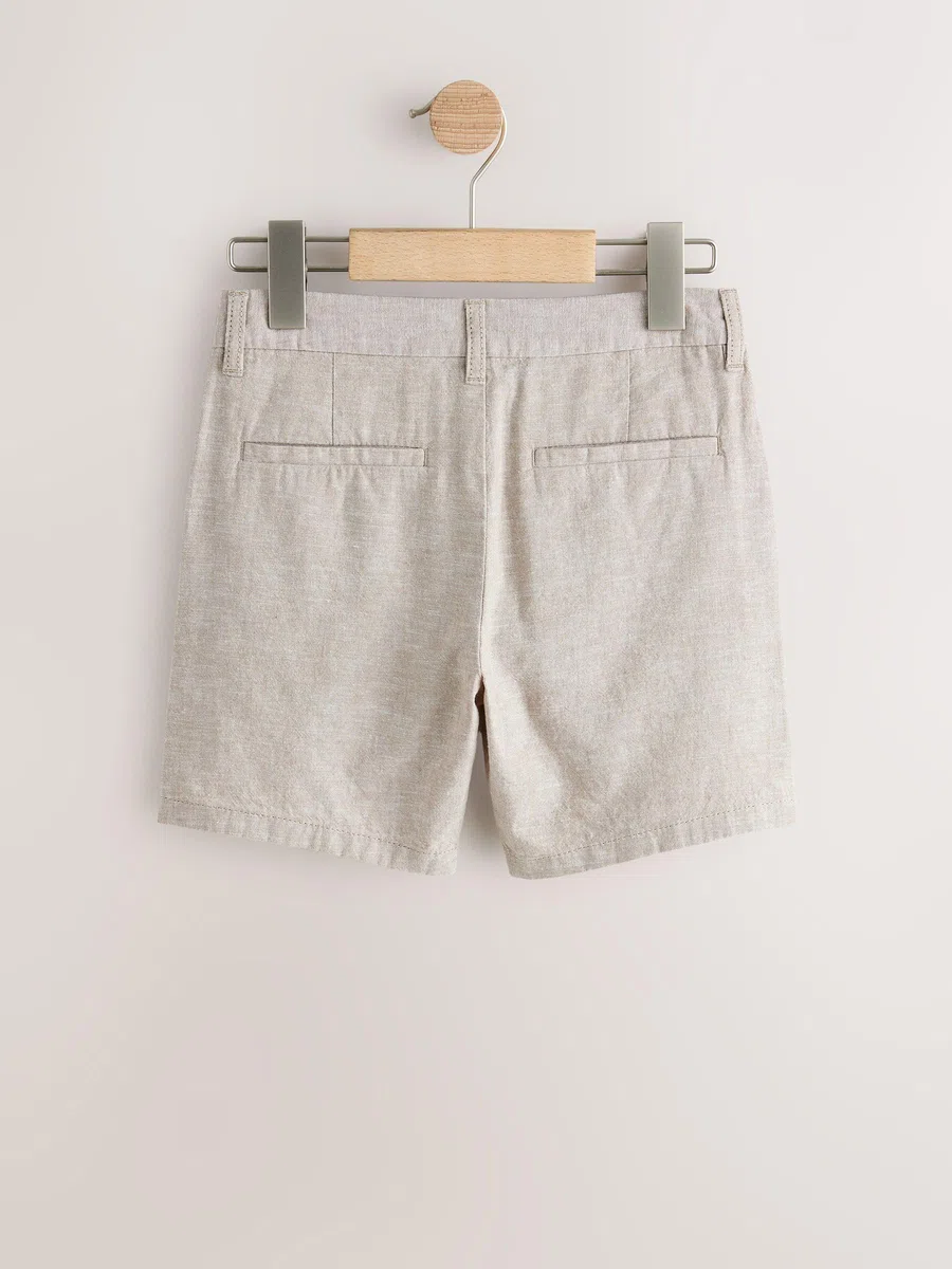 NEXT Niños Pack de 2 Pantalones Cortos de Lino Estilo Chino