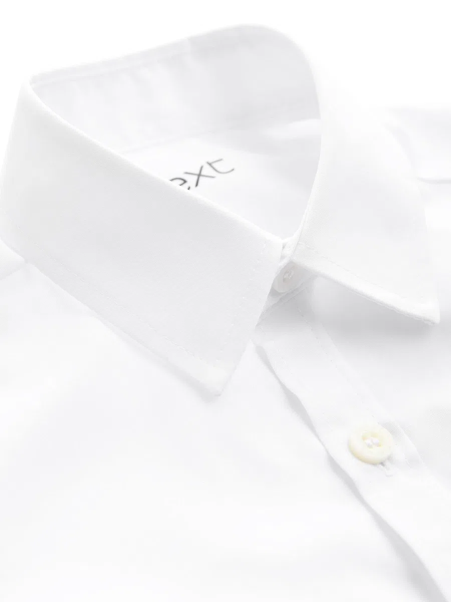 NEXT Niños Pack de 2 Camisas Escolares de Manga Larga de Corte Ajustado