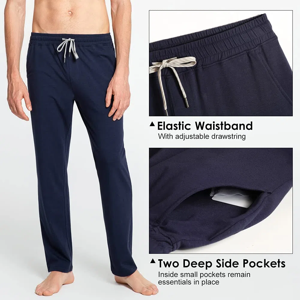 maamgic Pantalon Chandal Hombre Deportivos Pantalones Jogger Yoga Sweatpants Transpirable con Cordón Cremallera Bolsillos para Gym Yoga Pilates