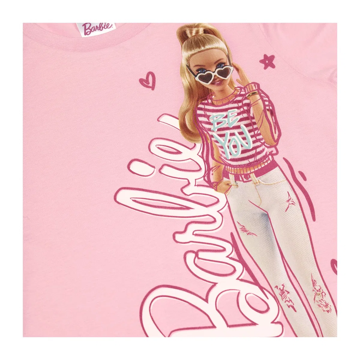 Barbie Paquete de 3 camisetas de manga corta para niñas, paquete de 3 camisetas de verano para niñas, edades de 3 a 10 años