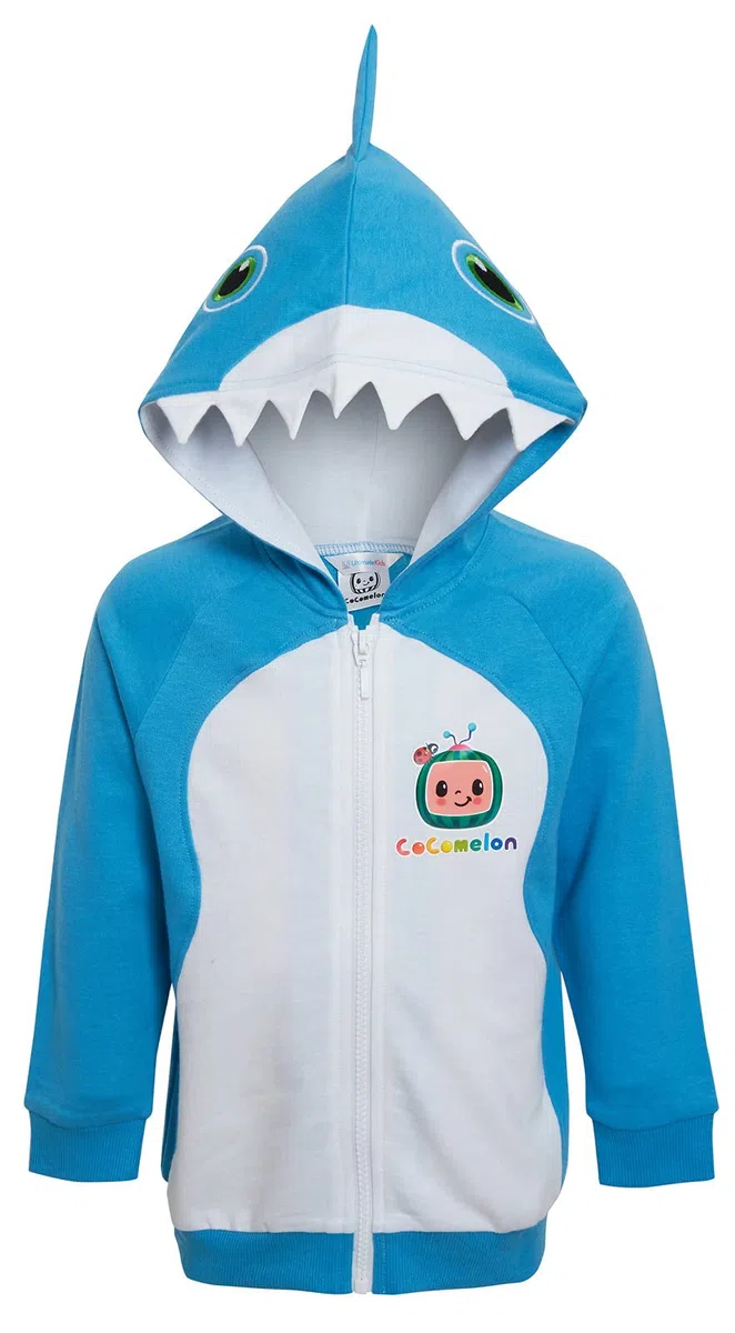 CoComelon Sudadera con Capucha Baby Shark Chaqueta con Capucha Niños Novedad Disfraz Sudadera con Cremallera Infante Suéter Abrigo 3D