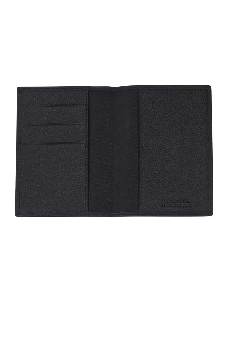 Samsonite TA Revolution - Funda de Piel para Pasaporte, protección RFID, con 3 Ranuras para Tarjetas de crédito, Solapa de Seguridad para Pasaporte, Accesorios de Viaje, Color Negro