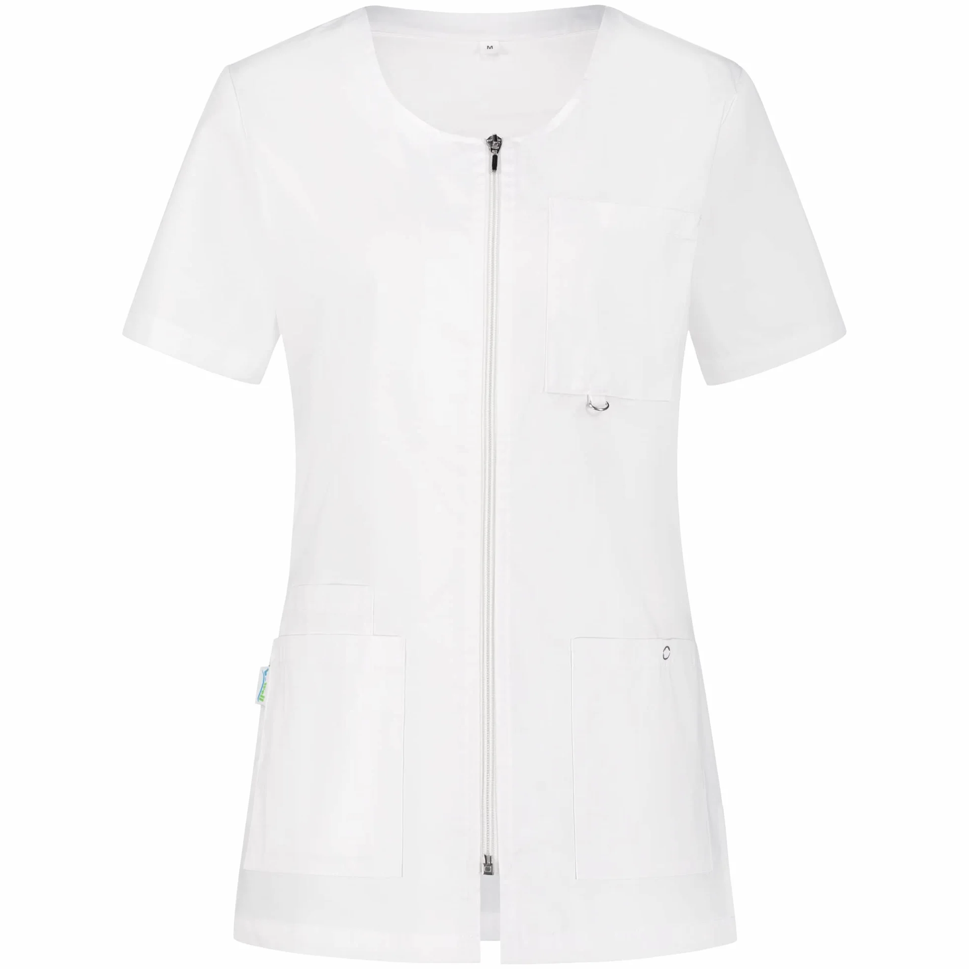 B-well Stella Uniforme Empleada Hogar Casaca con Cremallera Enfermeras Uniforme Mujer Casaca Mujer Uniforme Manga Corta con Cremallera