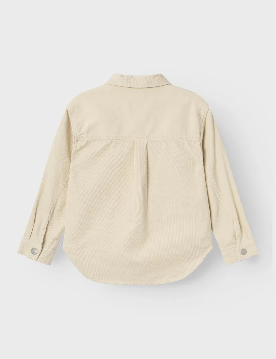 NAME IT NKFSYS Cord Loose Overshirt 7299-CY O, Blusa de Manga Larga Niñas, Summer Sand,