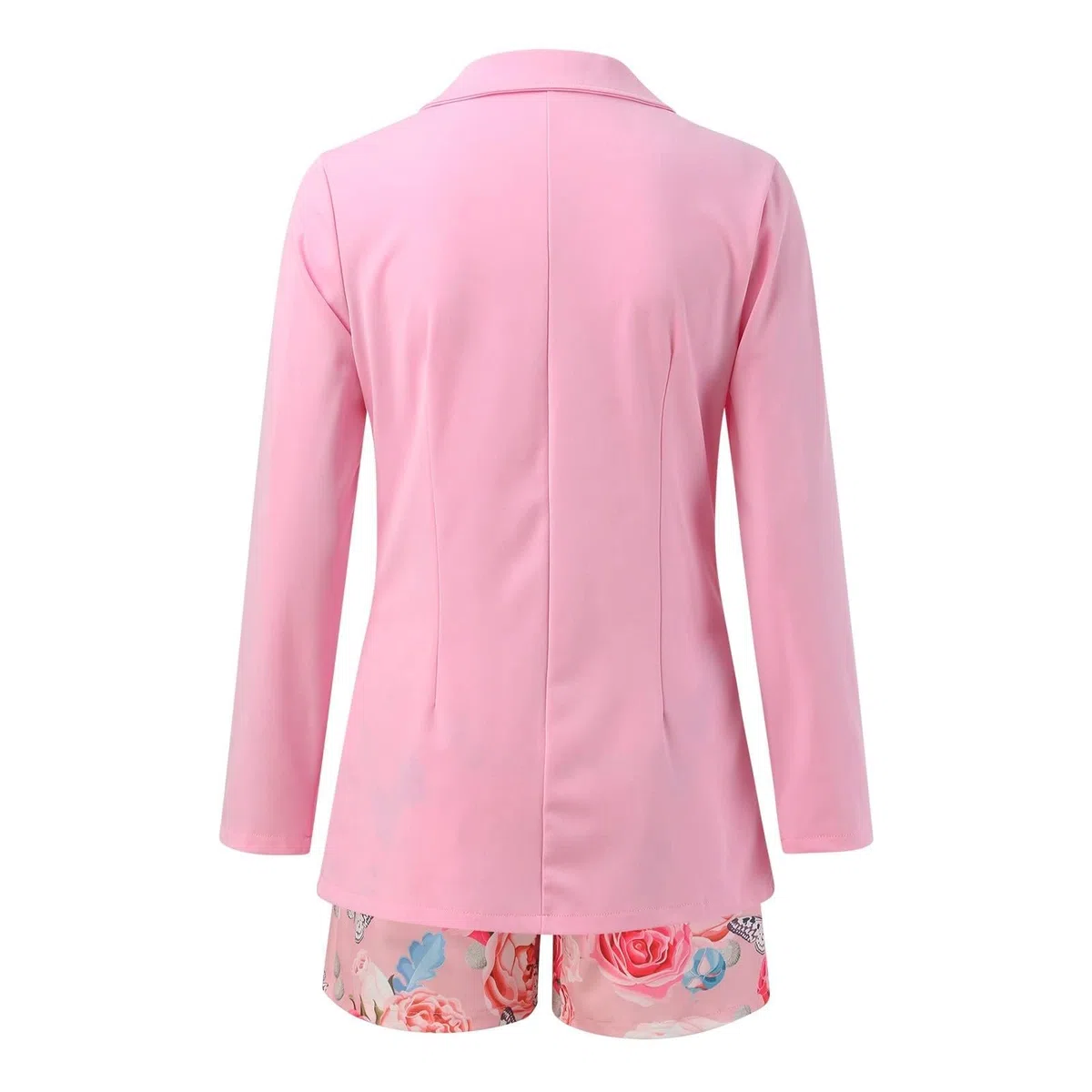 NUSGEAR Traje de 2 Piezas Mujer Moda Blazer y Pantalones Cortos verano Otoño Slim Fit Elegante Negocios Oficina Fiesta Cena Estampado floral Casual Traje Chaqueta cómodo Conjunto Blazer De Conjuntos