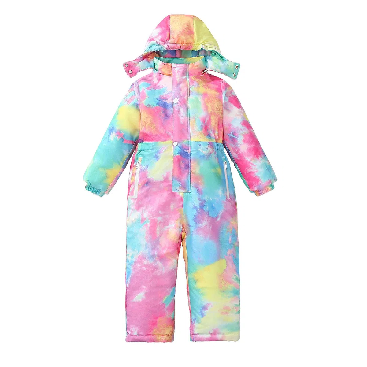 Niños Niños Niñas Invierno Espesar Abrigo Extraíble Chaqueta Traje de Nieve Niño a Prueba de Viento Cálido Mono Outwear Nieve desgaste